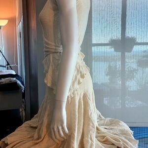 2 piece wrap top and flared skirt